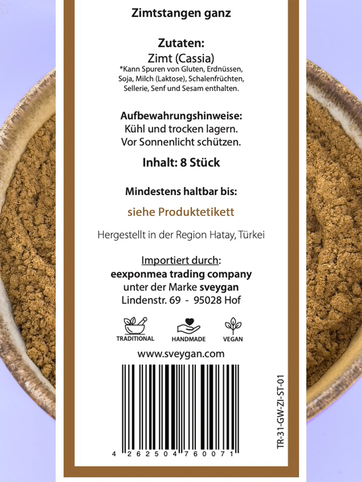 Zimt - sveygan - Premium Mediterran
