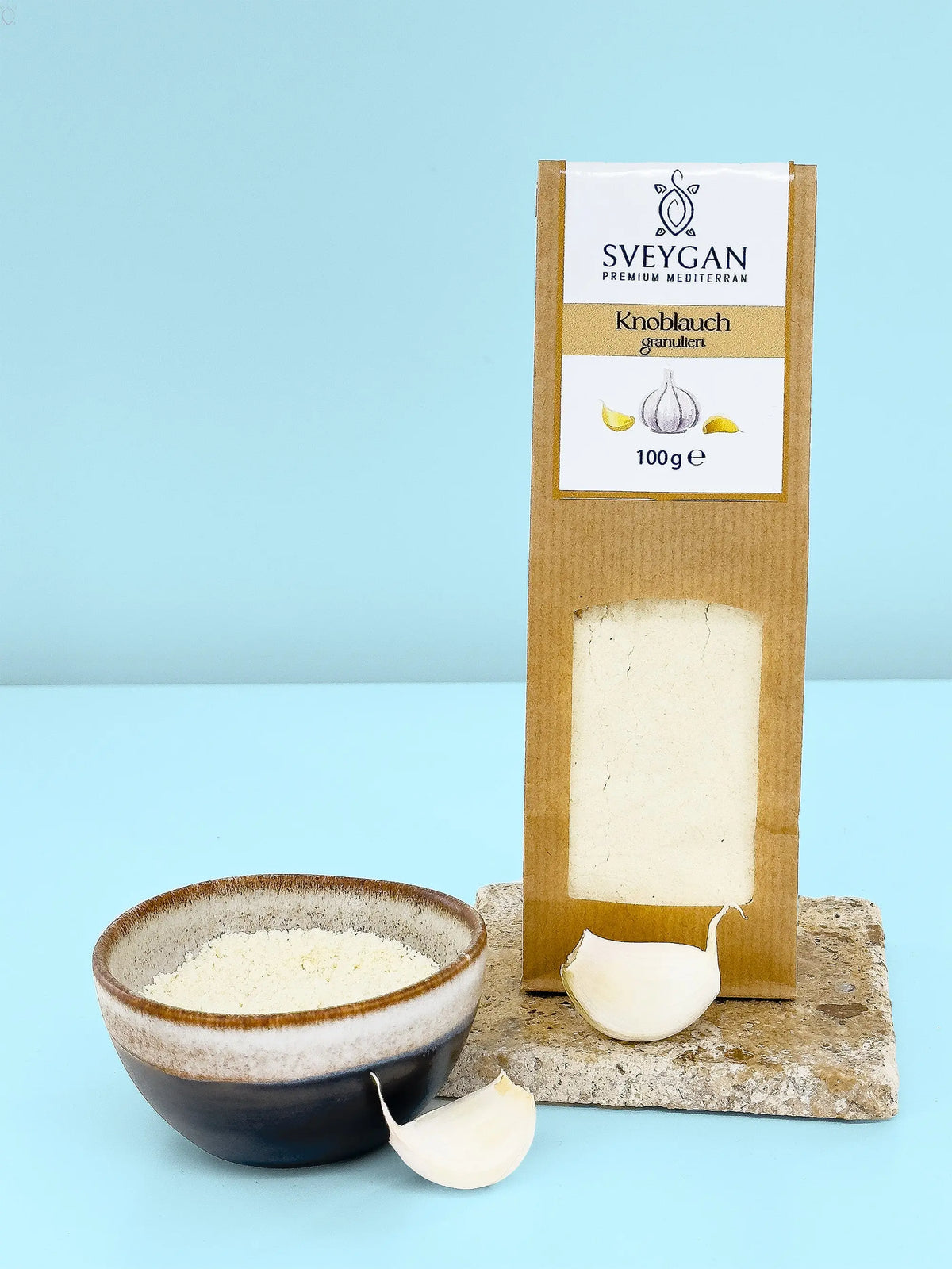 Knoblauch granuliert 100g - sveygan - Premium Mediterran